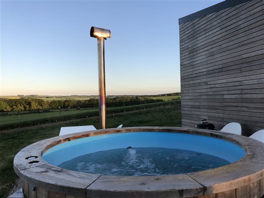 Hot tub with a view